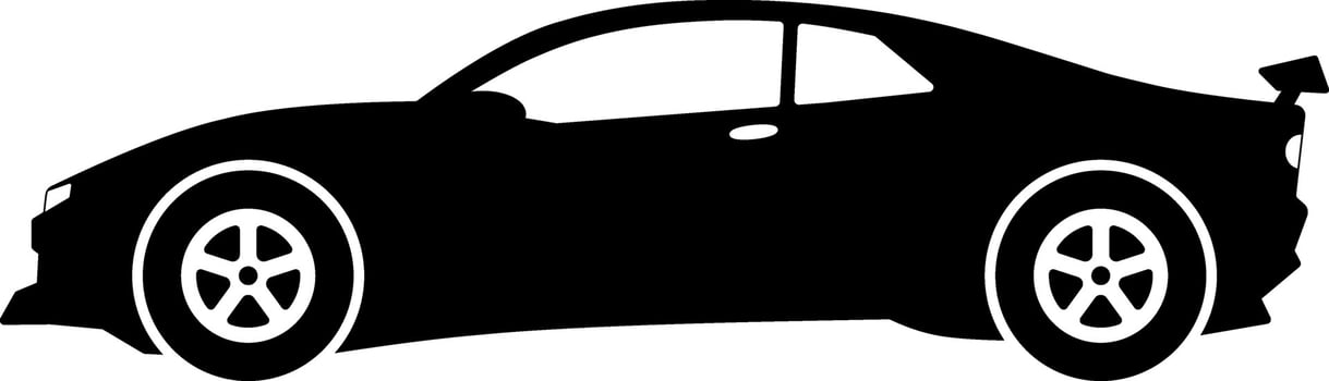 Sport car icon vector. Sport race car silhouette for icon, symbol or sign. Fast sport car graphic resource for transportation or automotive vector