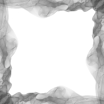 Abstract Black Ink Frame png