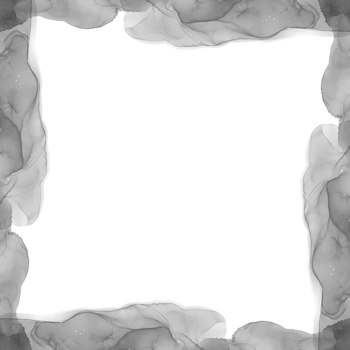 Abstract Black Ink Frame png