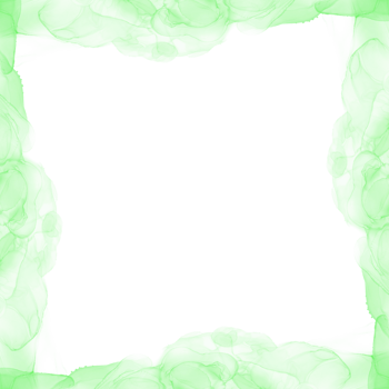 Abstract Green Ink Frame png