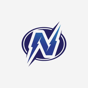 N Letter Logo Template vector