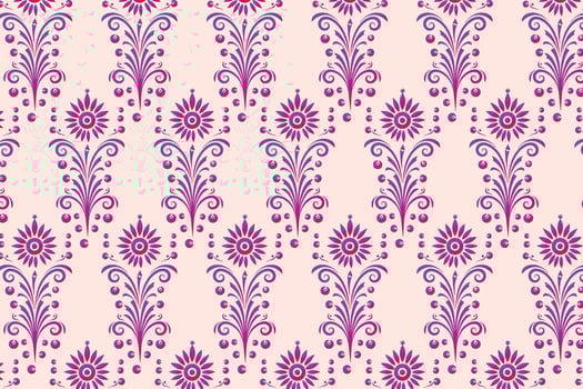 Pink and Purple Floral Pattern, A Repeating and Light Design of Flowers vector