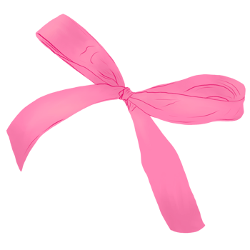 pink ribbon bow png