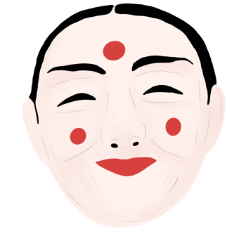 Traditional Korean mask png