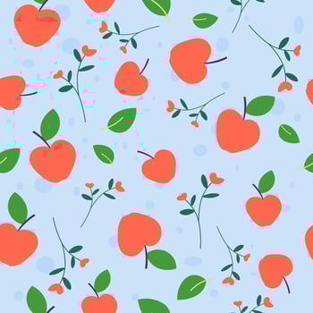 Ripe apple fruits, tasty and organic ingredients vector