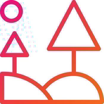 Landscape Vector Icon Design Illustration