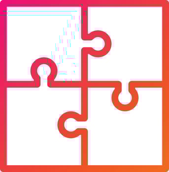 Puzzle Vector Icon Design Illustration