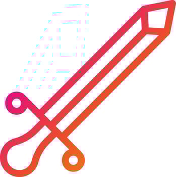 Sword Vector Icon Design Illustration