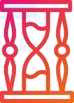 Hourglass Vector Icon Design Illustration