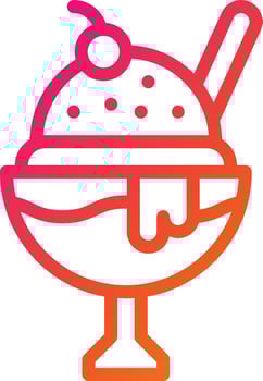 Ice cream Vector Icon Design Illustration