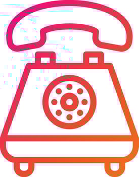 Telephone Vector Icon Design Illustration