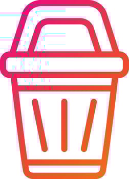 Bin Vector Icon Design Illustration