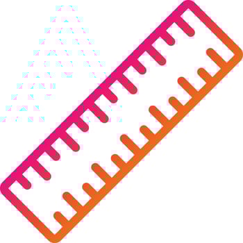 Ruler Vector Icon Design Illustration