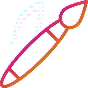 Brush Vector Icon Design Illustration