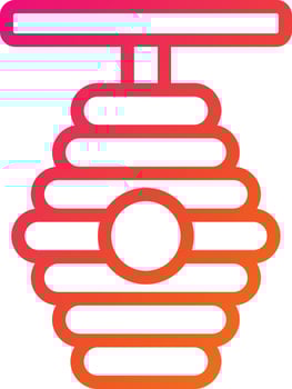 Beehive Vector Icon Design Illustration