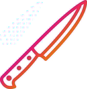 Knife Vector Icon Design Illustration