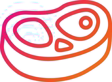 Steak Vector Icon Design Illustration
