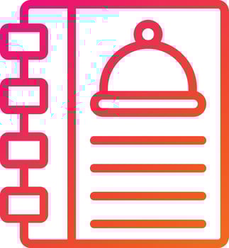 Cookbook Vector Icon Design Illustration