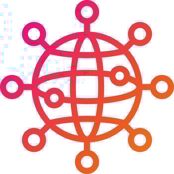 Networking Vector Icon Design Illustration