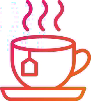 Tea Cup Vector Icon Design Illustration