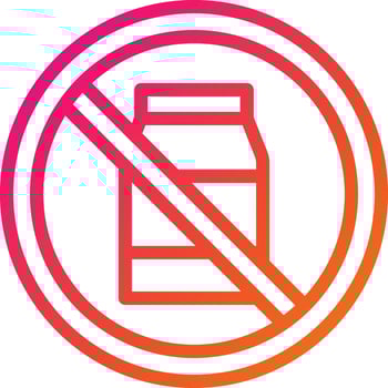 No Milk Vector Icon Design Illustration