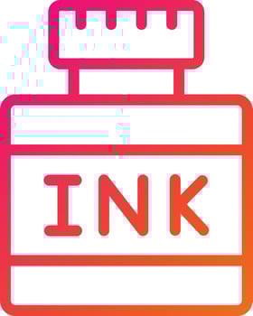 Ink Vector Icon Design Illustration