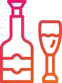 Champange Vector Icon Design Illustration