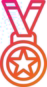 Medal Vector Icon Design Illustration