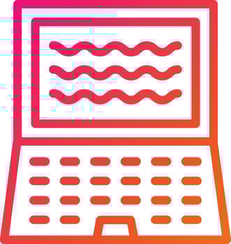 Laptop Vector Icon Design Illustration