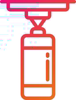 Punching Bag Vector Icon Design Illustration
