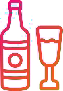Champagne Vector Icon Design Illustration