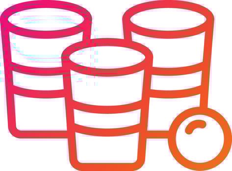 Beer Pong Vector Icon Design Illustration