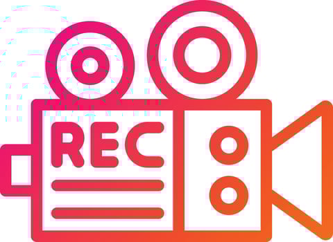 Video Recorder Vector Icon Design Illustration