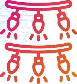 Garland Vector Icon Design Illustration