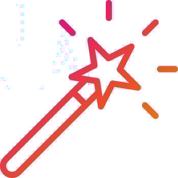 Magic Wand Vector Icon Design Illustration