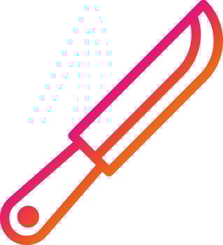 Knife Vector Icon Design Illustration