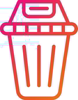 Trash Vector Icon Design Illustration