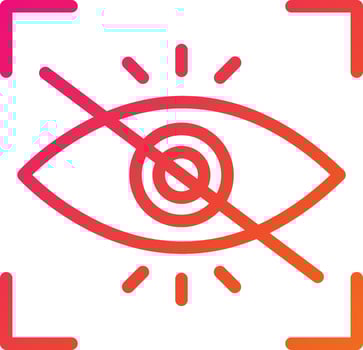 Red eye Vector Icon Design Illustration