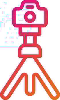 Tripod stand Vector Icon Design Illustration