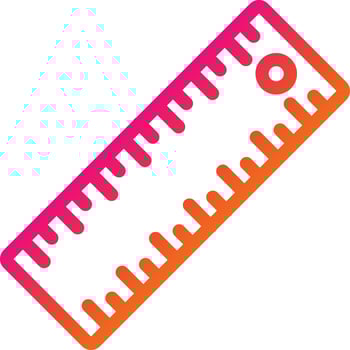 Ruler Vector Icon Design Illustration