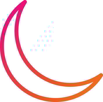 Moon Vector Icon Design Illustration