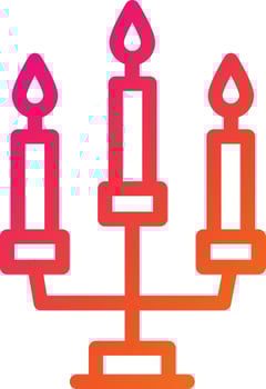 Candles Vector Icon Design Illustration