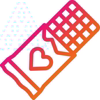 Chocolate Bar Vector Icon Design Illustration