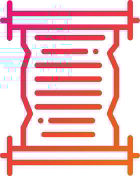 Scroll Vector Icon Design Illustration