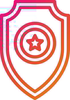 Shield Vector Icon Design Illustration