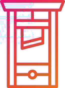 Guillotine Vector Icon Design Illustration
