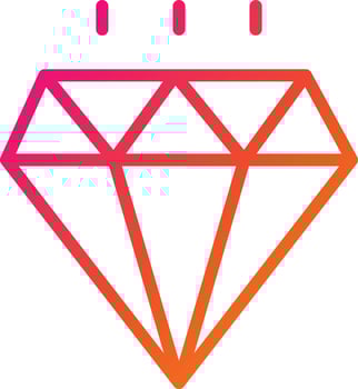 Gems Vector Icon Design Illustration