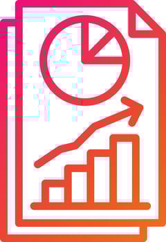 Finance Chart Vector Icon Design Illustration