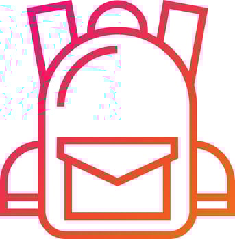 Bagpack Vector Icon Design Illustration
