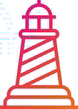 Lighthouse Vector Icon Design Illustration